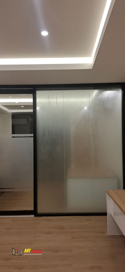 jasa pasang sticker sandblast bali