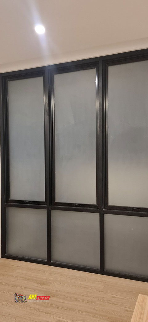 jasa pasang sticker sandblast bali